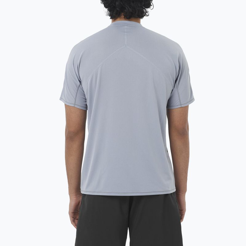 Tricou de alergare pentru bărbați Salomon Sense Aero SS Tee GFX trade winds 2