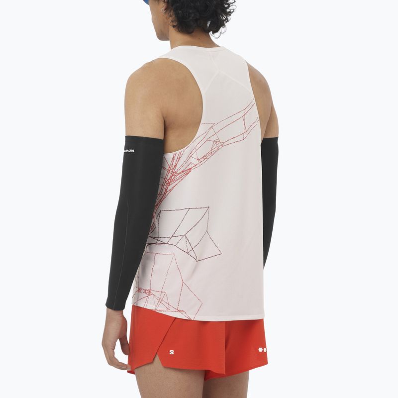 Tricou de alergare pentru bărbați Salomon S/Lab Speed Tee lilac ash/fiery red 2
