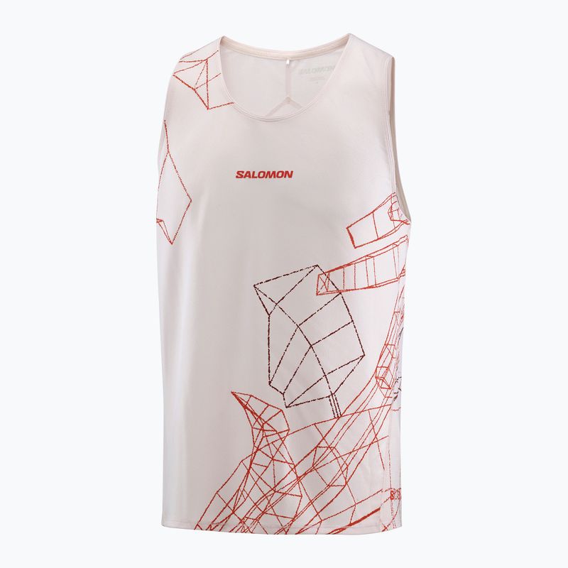 Tricou de alergare pentru bărbați Salomon S/Lab Speed Tee lilac ash/fiery red 4
