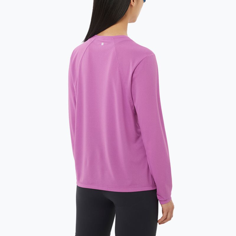 Longsleeve de alergare pentru femei Salomon Shakeout Core iris orchid 2