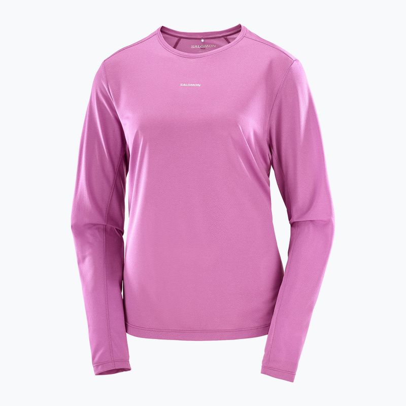 Longsleeve de alergare pentru femei Salomon Shakeout Core iris orchid 3
