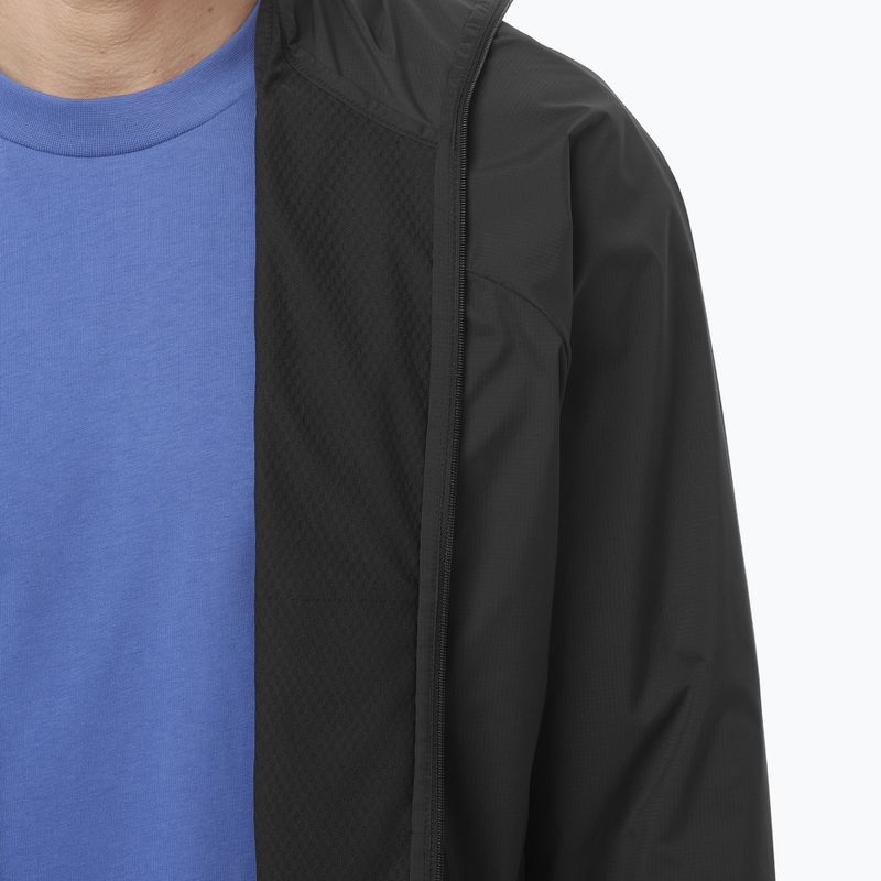 Geacă de vânt pentru bărbați Salomon Outwind Full Zip negru intens 6
