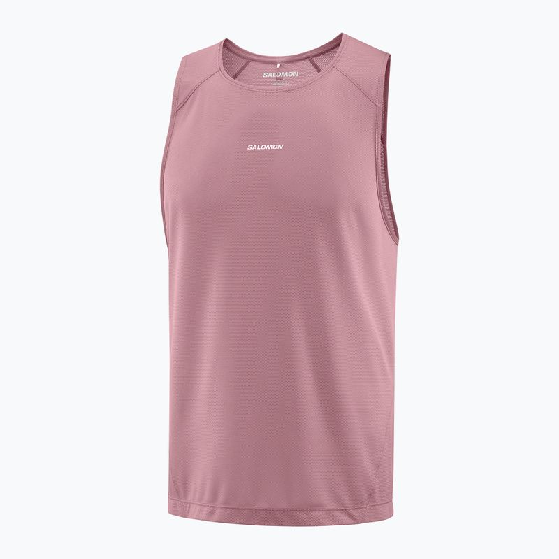 Tricou de alergare pentru bărbați Salomon Shakeout Core Tank dusky orchid 3