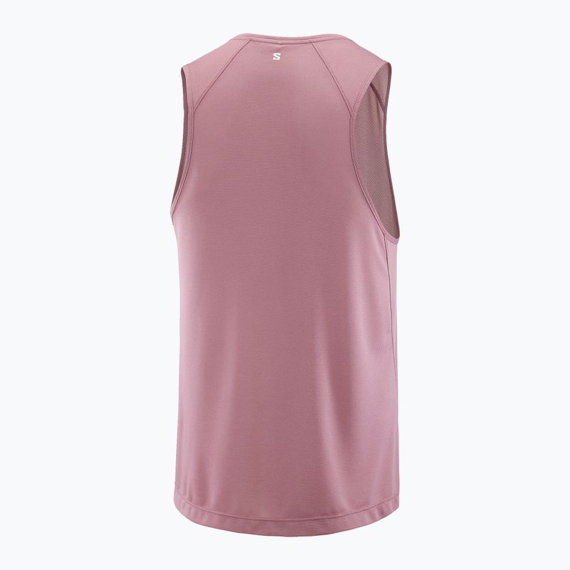 Tricou de alergare pentru bărbați Salomon Shakeout Core Tank dusky orchid 4