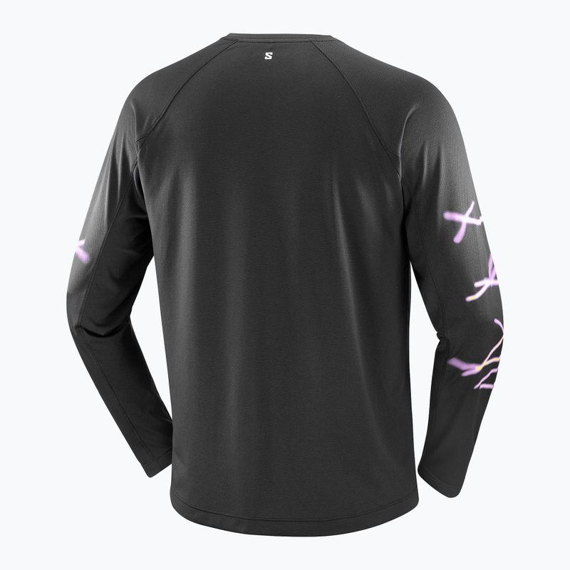 Longsleeve de alergare pentru bărbați Salomon Shakeout Core deep black 4