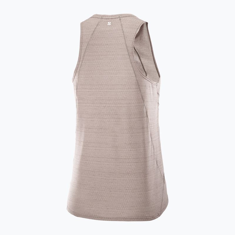 Tricou de alergare pentru femei Salomon SHAKEout Air Tank iron 4