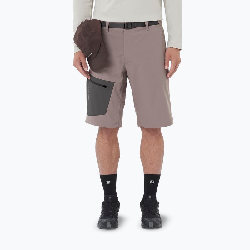 Pantaloni scurți de trekking pentru bărbați Salomon Outerpath Utility iron