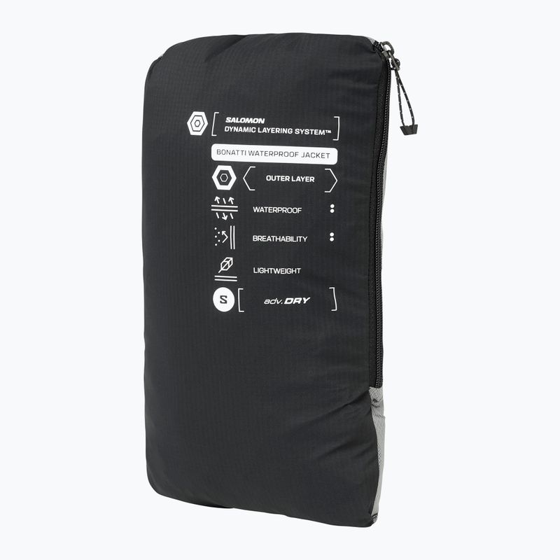 Geacă de alergare pentru femei Salomon Bonatti Waterproof deep black 8