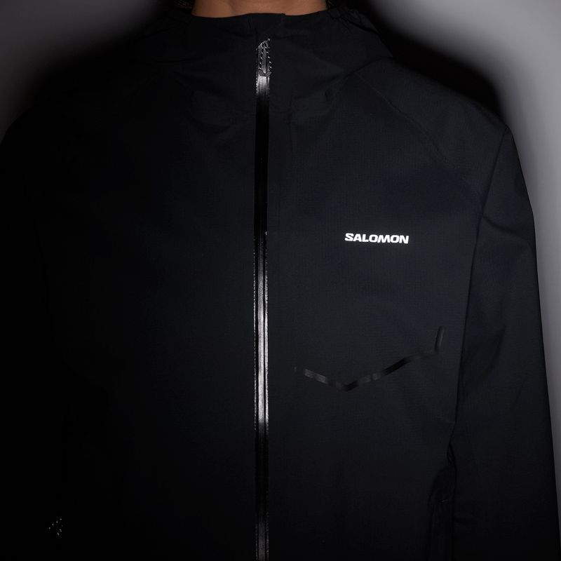 Geacă de alergare pentru femei Salomon Bonatti Waterproof deep black 9