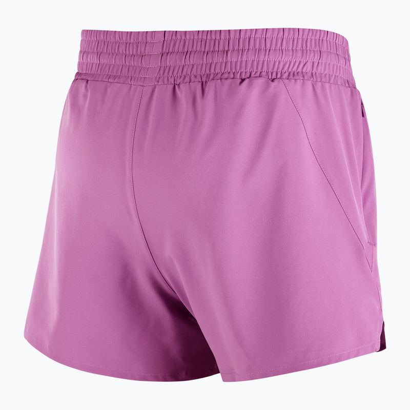 Pantaloni scurți de alergare pentru femei Salomon Shakeout Core 2IN1 4 "iris orchid" 5