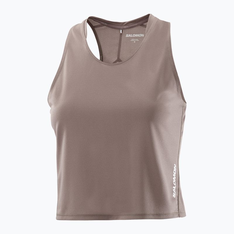 Tricou de alergare pentru femei Salomon Sense Aero Short Tank iron 4