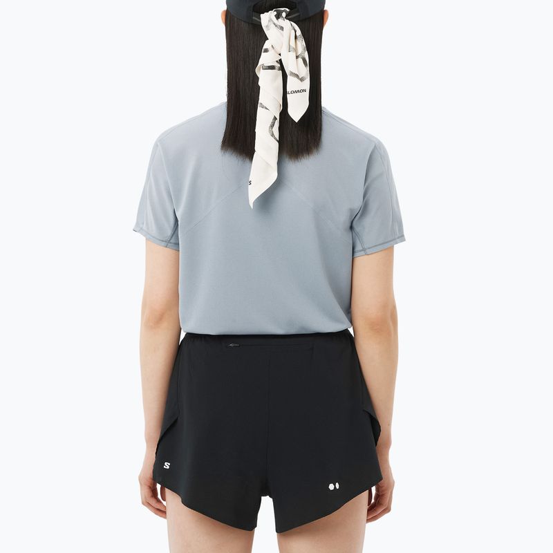 Tricou de alergare pentru femei Salomon Sense Aero SS Tee GFX trade winds 2