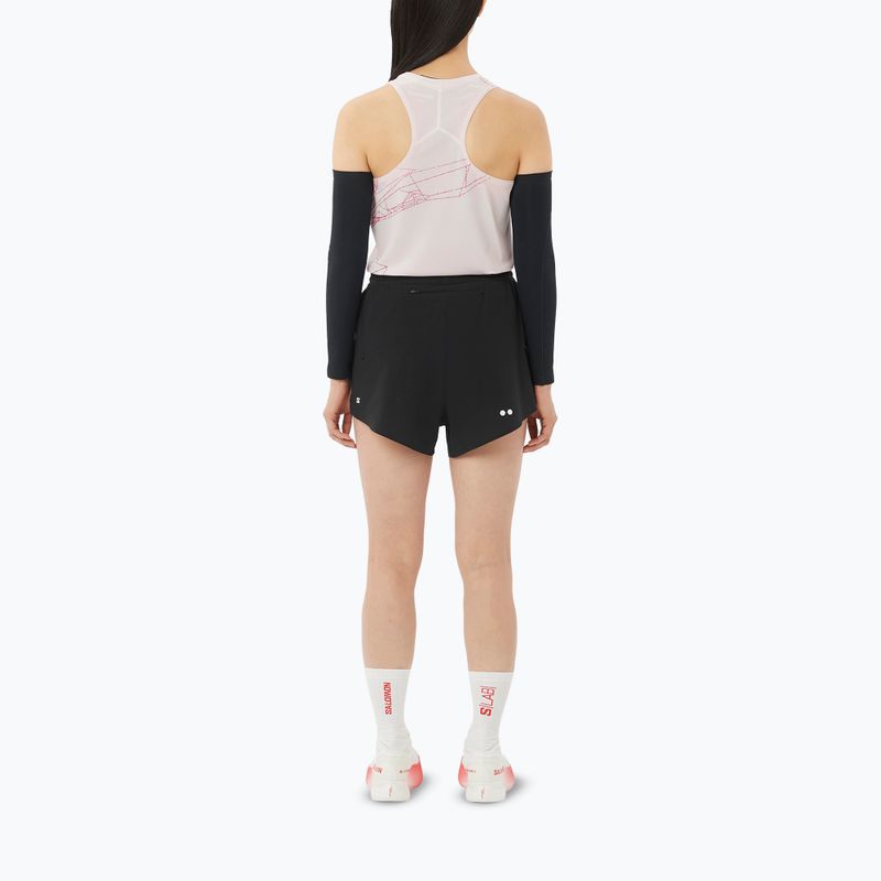 Pantaloni scurți de alergare pentru femei Salomon Sense SPLT 3" deep black 2
