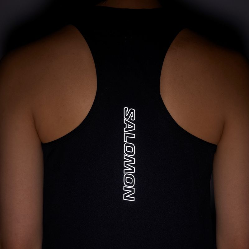 Tricou de alergare pentru femei Salomon Sense Aero Short Tank deep black 5