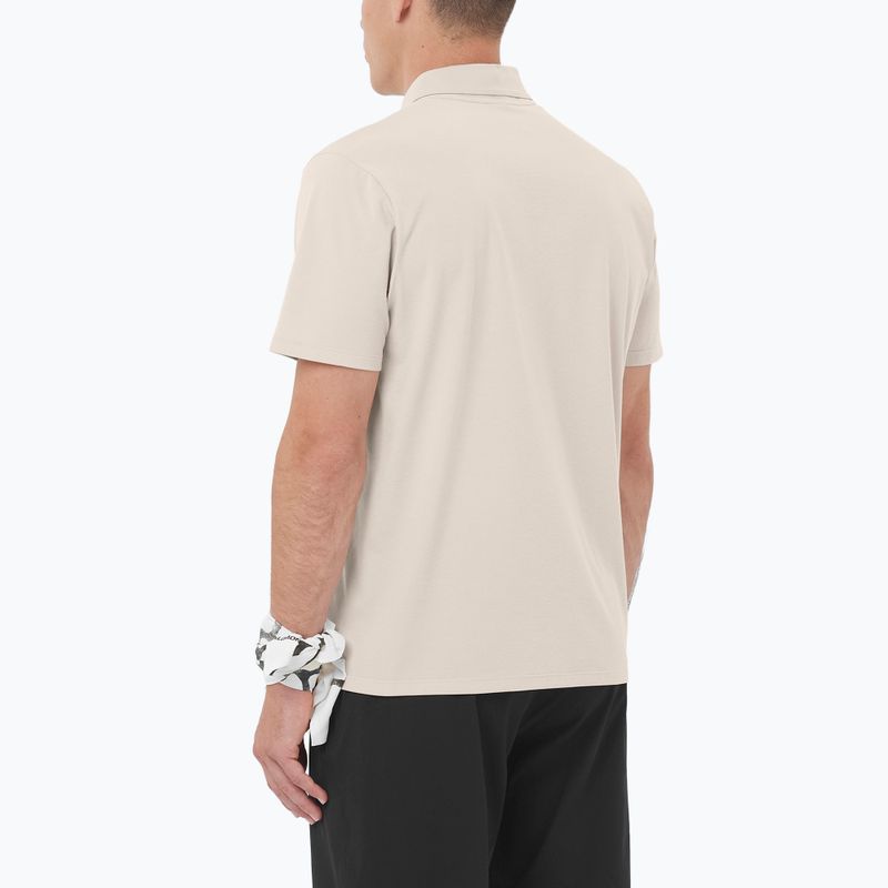 Tricou polo pentru bărbați Salomon Trackline Polo silver cloud 2