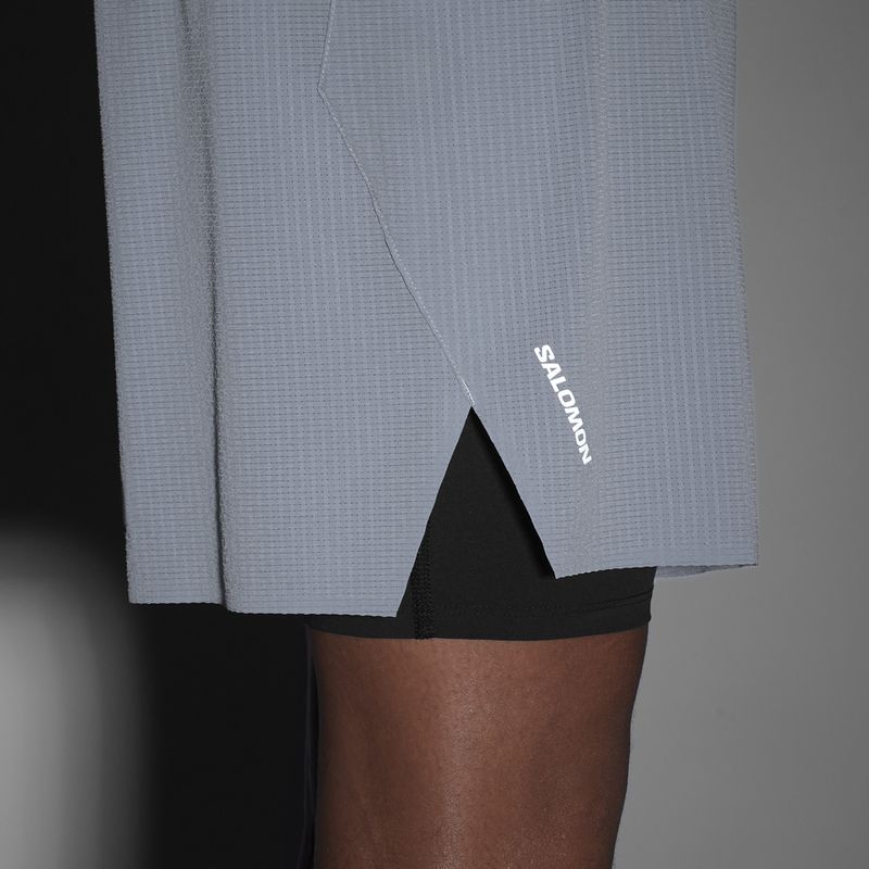 Pantaloni scurți de alergare pentru bărbați Salomon Sense Aero 2IN1 5" trade winds 8