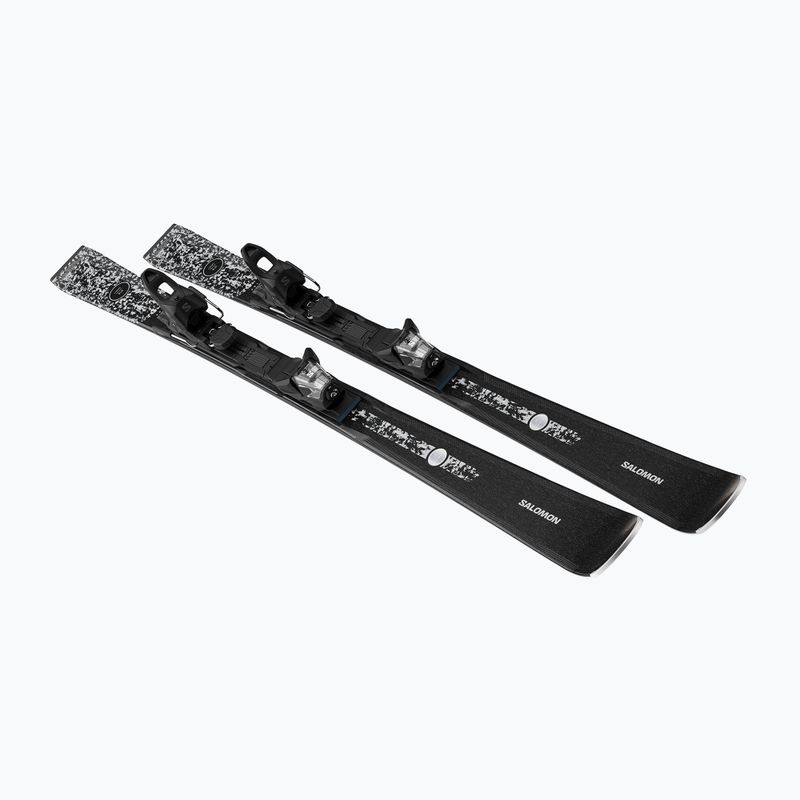 Schiuri de coborâre pentru femei + legături Salomon S/Max N°8 Black + M10 GW black/glitter 3