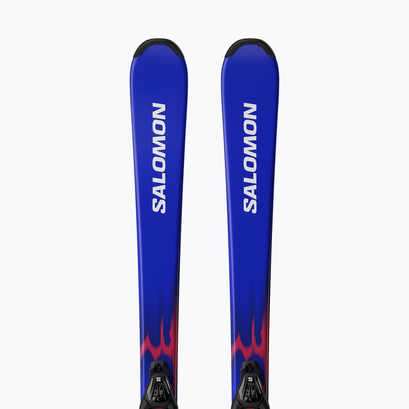 Schiuri de coborâre pentru copii + legături Salomon Equipe Jr M + L6 GW race blue/equipe red 5