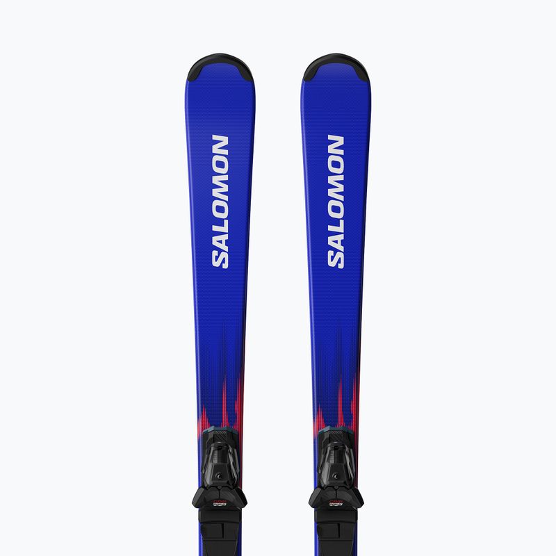 Schiuri de coborâre pentru copii + legături Salomon Equipe MT JR + M10 GW race blue/equipe red 5