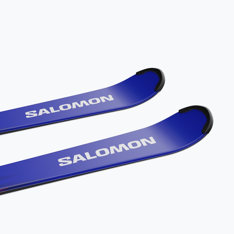 Schiuri de coborâre pentru copii + legături Salomon Equipe MT JR + M10 GW race blue/equipe red 6