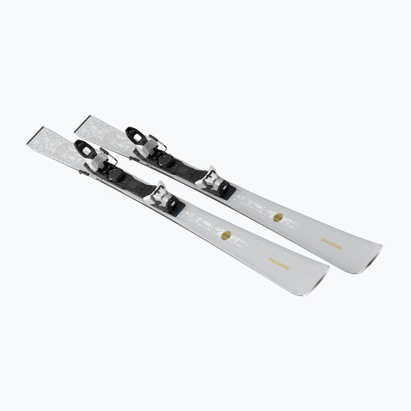 Schiuri de coborâre pentru femei + legături Salomon S/Max N°10 + M10 GW silver met/glitter 2