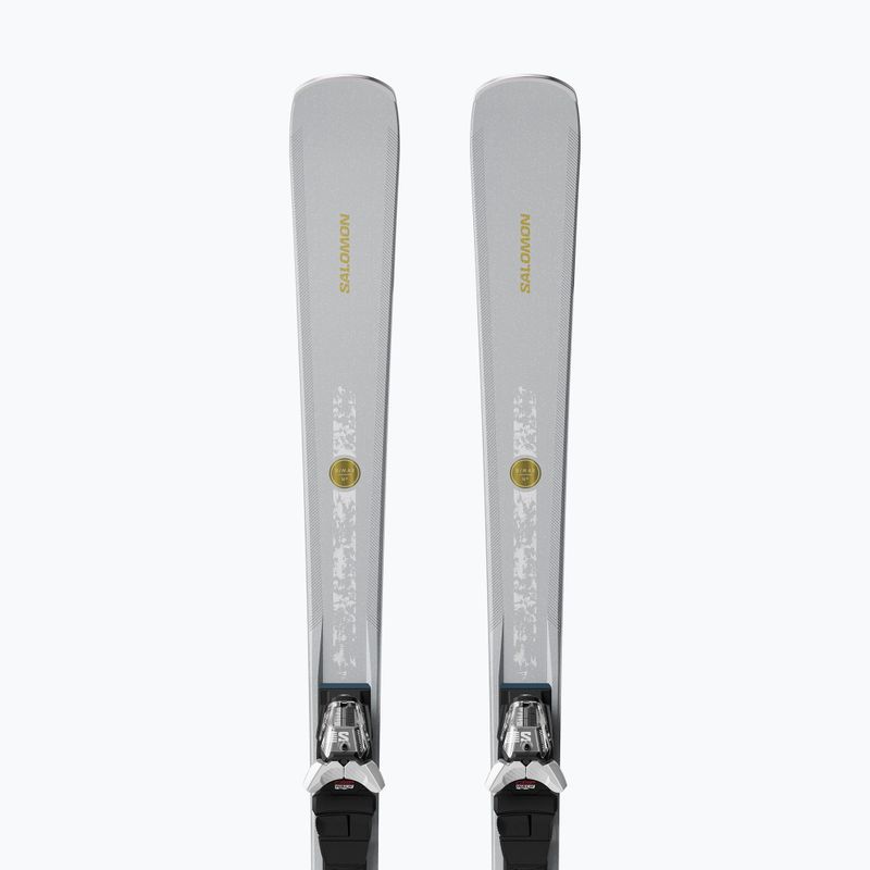 Schiuri de coborâre pentru femei + legături Salomon S/Max N°10 + M10 GW silver met/glitter 3
