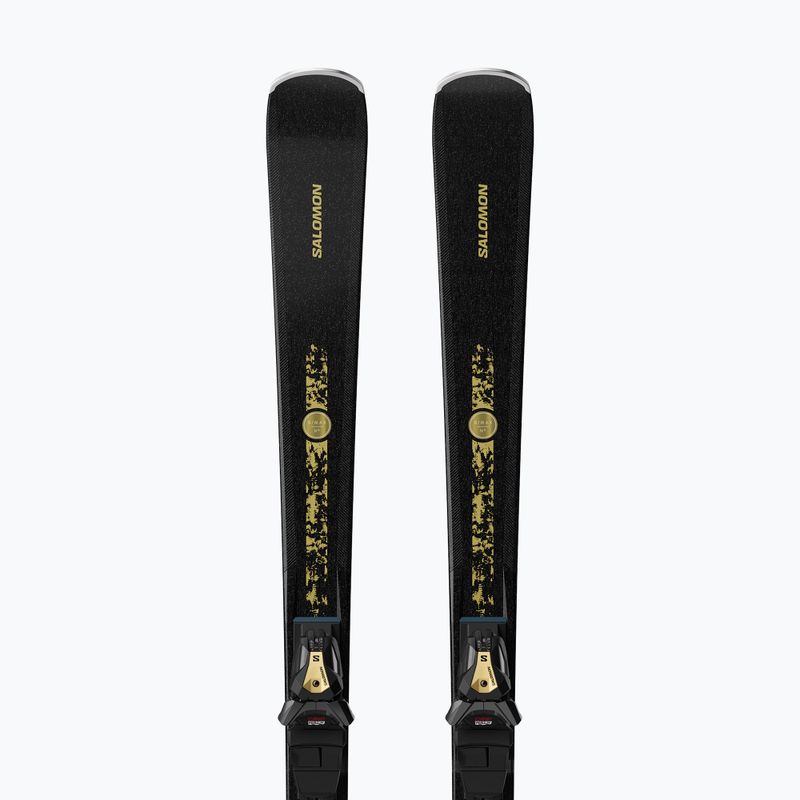 Schiuri de coborâre pentru femei + legături Salomon S/Max N°12 + MI11 GW black/glitter 3