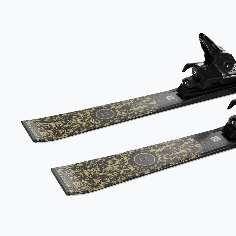 Schiuri de coborâre pentru femei + legături Salomon S/Max N°12 + MI11 GW black/glitter 4