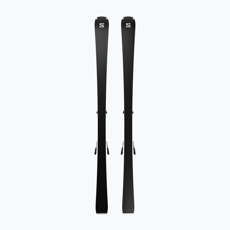Schiuri de coborâre pentru femei + legături Salomon S/Max N°14 + MI12 GW black/glitter 2