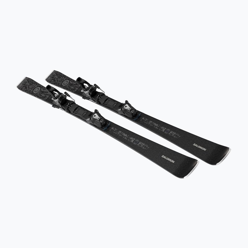 Schiuri de coborâre pentru femei + legături Salomon S/Max N°14 + MI12 GW black/glitter 4