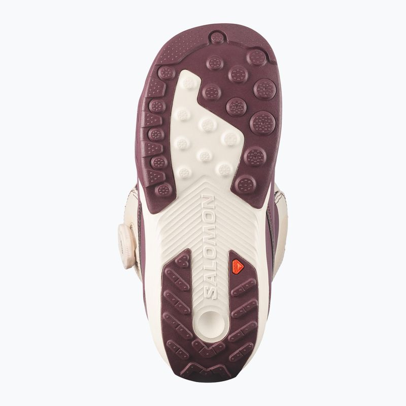 Încălțăminte de snowboard pentru femei Salomon Kiana Dual Boa W huckleberry/dawn pink/almond milk 4