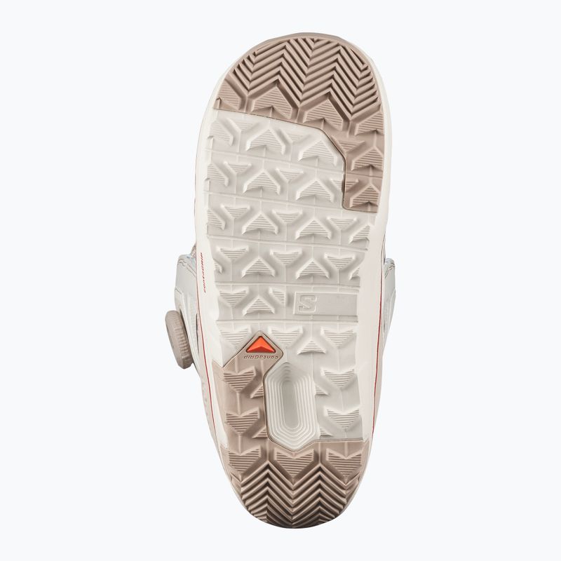 Încălțăminte de snowboard pentru femei Salomon Ivy Boa SJ Boa W almond milk/white pepper/haute red 4