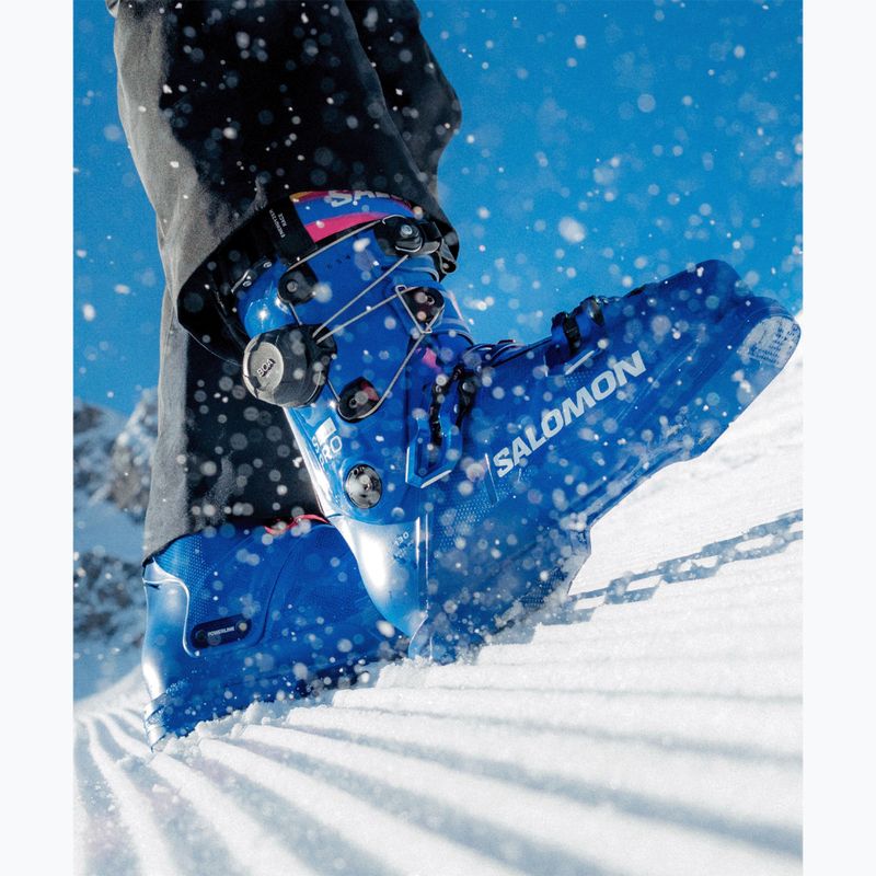 Clăpari de schi pentru bărbați Salomon S/Pro Alpha C BOA 130 race blue/white/equipe red 8