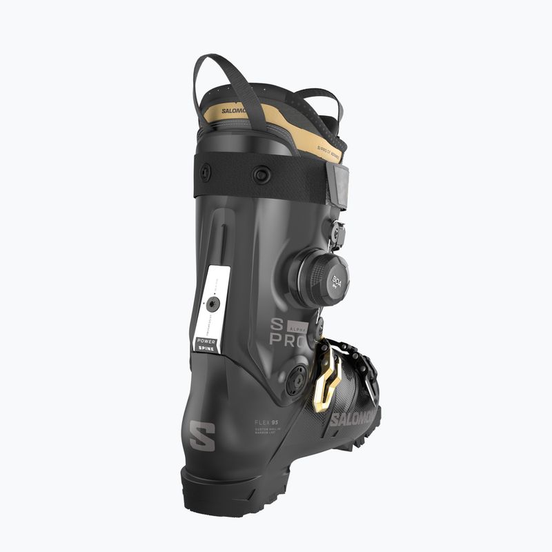 Încălțăminte de schi pentru femei Salomon S/Pro Alpha C Boa 95 W black/gold met./dark grey met 4