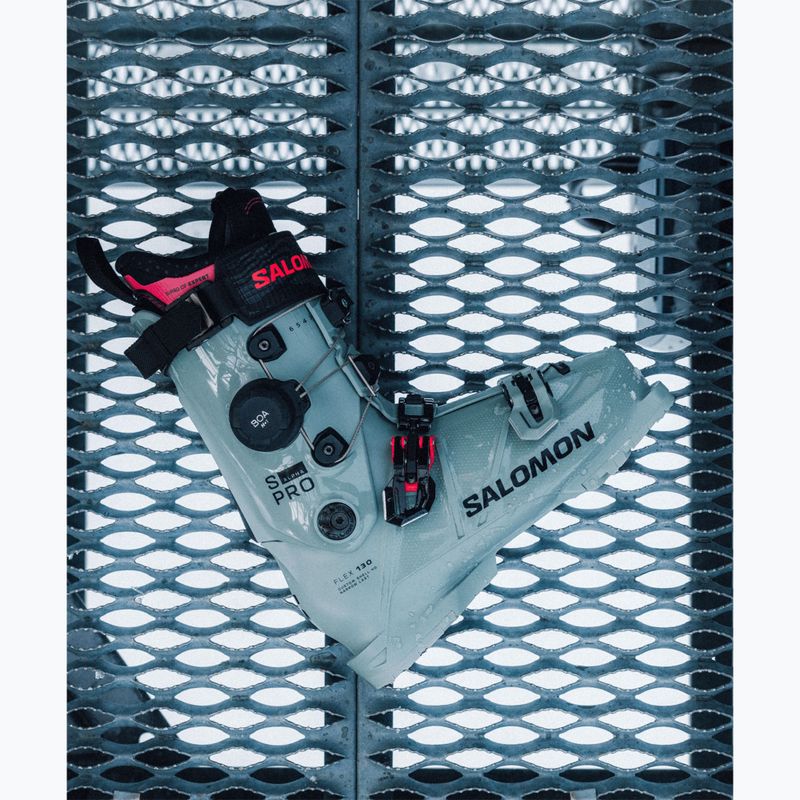 Încălțăminte de schi pentru bărbați Salomon S/Pro Alpha C Boa 130 wrought iron/black/raspberry 8