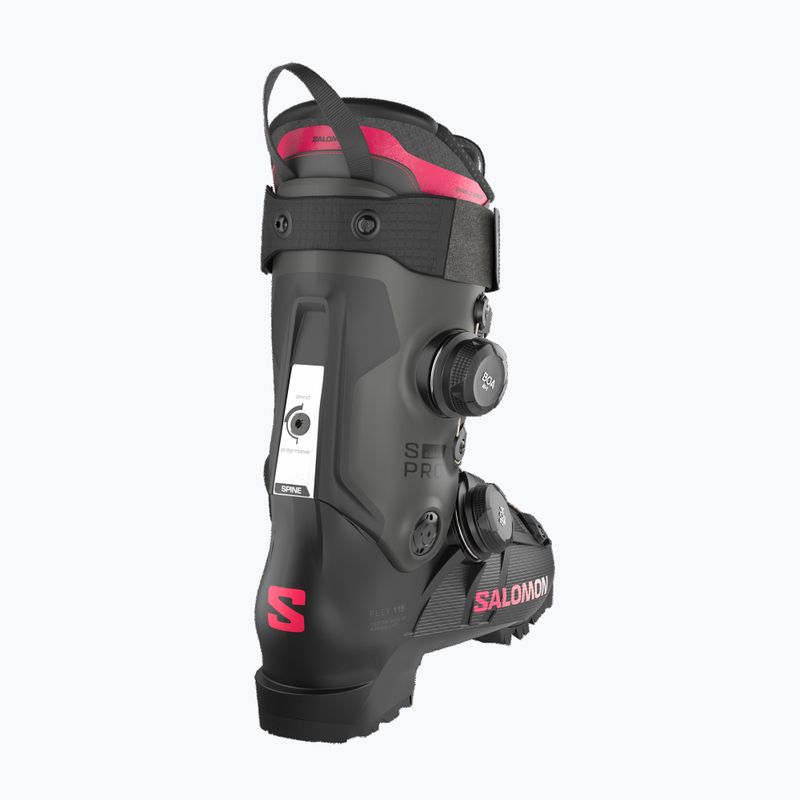 Încălțăminte de schi pentru femei Salomon S/PRO Supra Dual Boa 115 W black/beluga met/raspberry 4