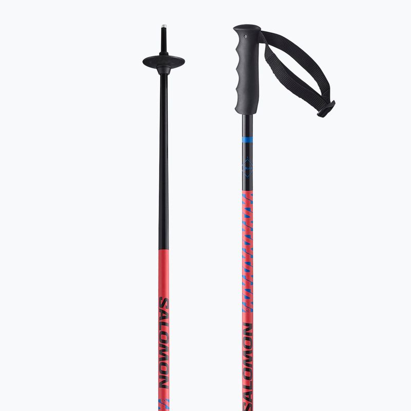 Bețe de schi pentru copii Salomon Polar Jr black/race blue/red 2
