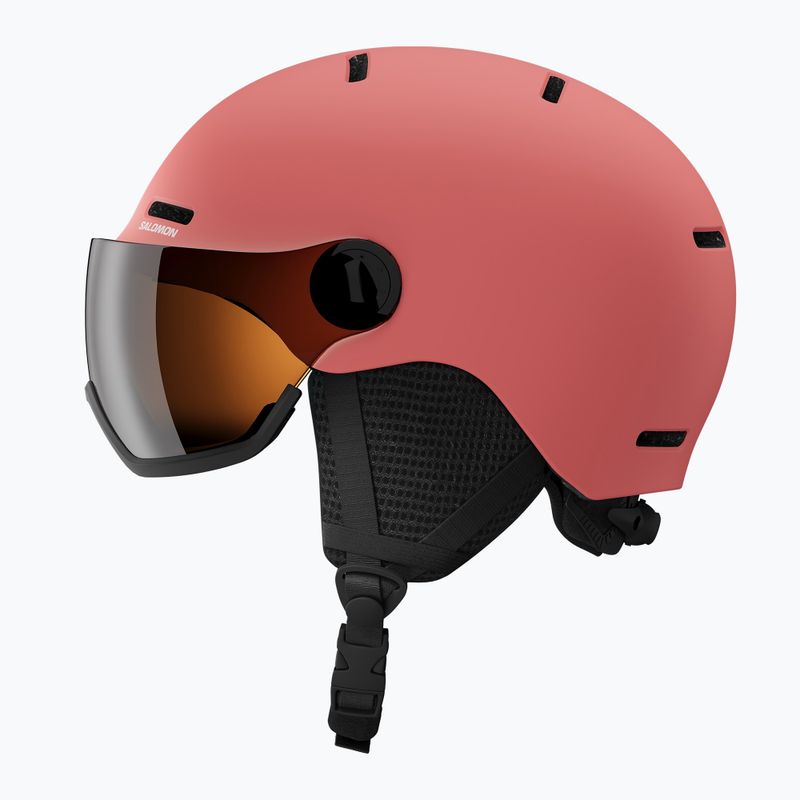 Cască de schi pentru copii Salomon Orka Visor Jr S2 sun kissed coral 4
