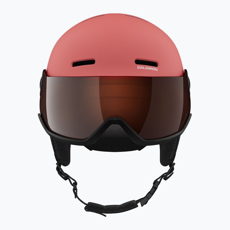 Cască de schi pentru copii Salomon Orka Visor Jr S2 sun kissed coral 5