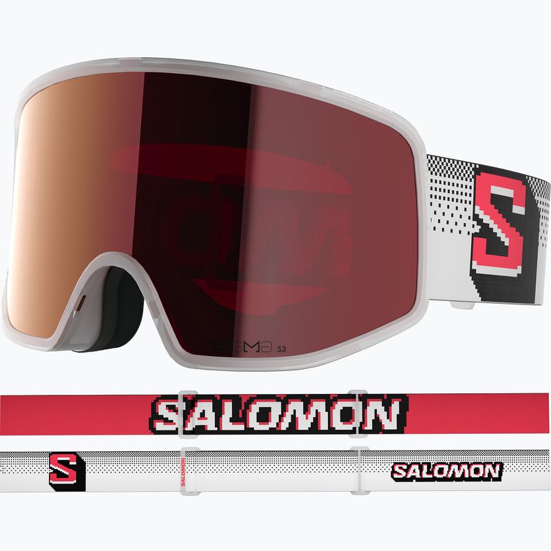 Ochelari de schi Salomon Sentry Pro Sigma S3 translucent frozen/sigma fire red 2