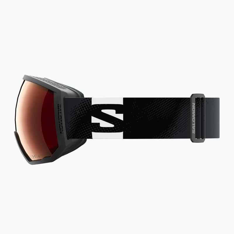 Ochelari de schi Salomon Radium Pro Outline Sigma S3+S1 black/sigma fire red/sigma light blue 4