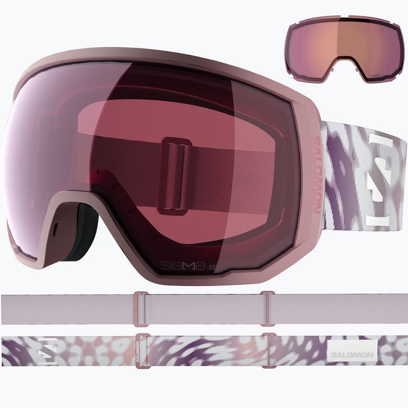 Ochelari de schi Salomon Radium Pro Outline Sigma S2+S1 dawn pink/sigma silver pink/sigma light blue 2