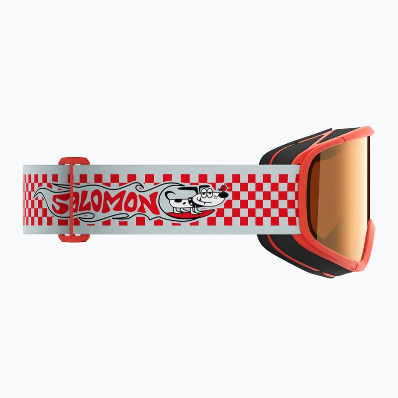 Ochelari de schi pentru copii Salomon Rio S2 cherry tomato/flash tonic orange 4