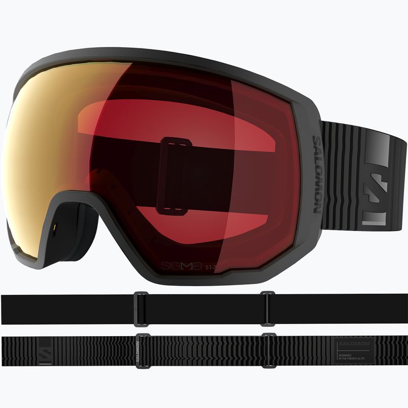 Ochelari de schi Salomon Skarn Prime Sigma S3+S1 black/sigma sky blue/sigma light blue 2