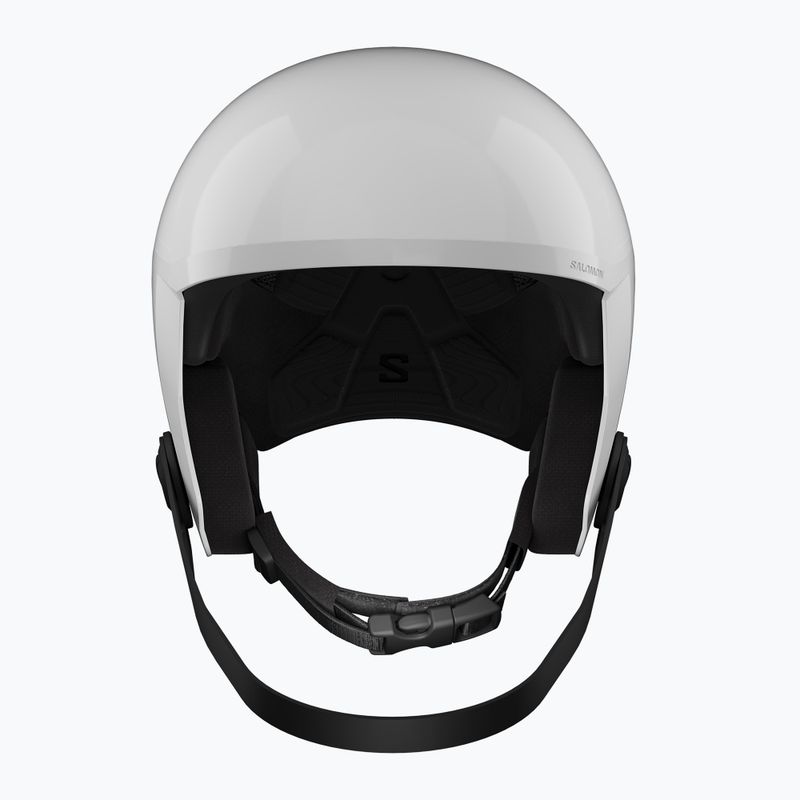 Cască de schi pentru copii Salomon Equipe Fis + Chinguard Jr white/race blue 2