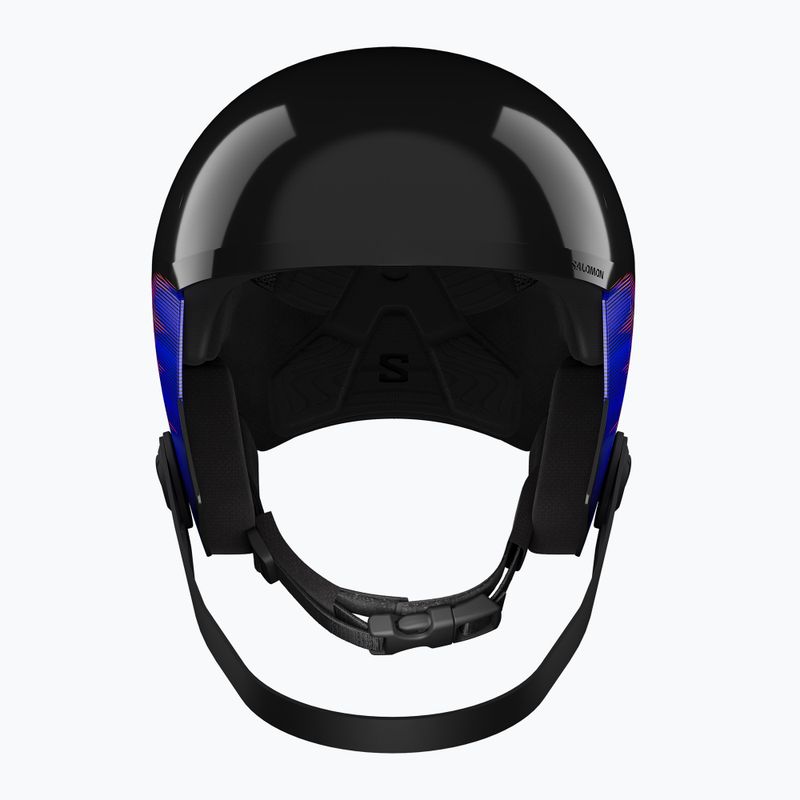 Cască de schi pentru copii Salomon Equipe Fis + Chinguard Jr black/flames 2