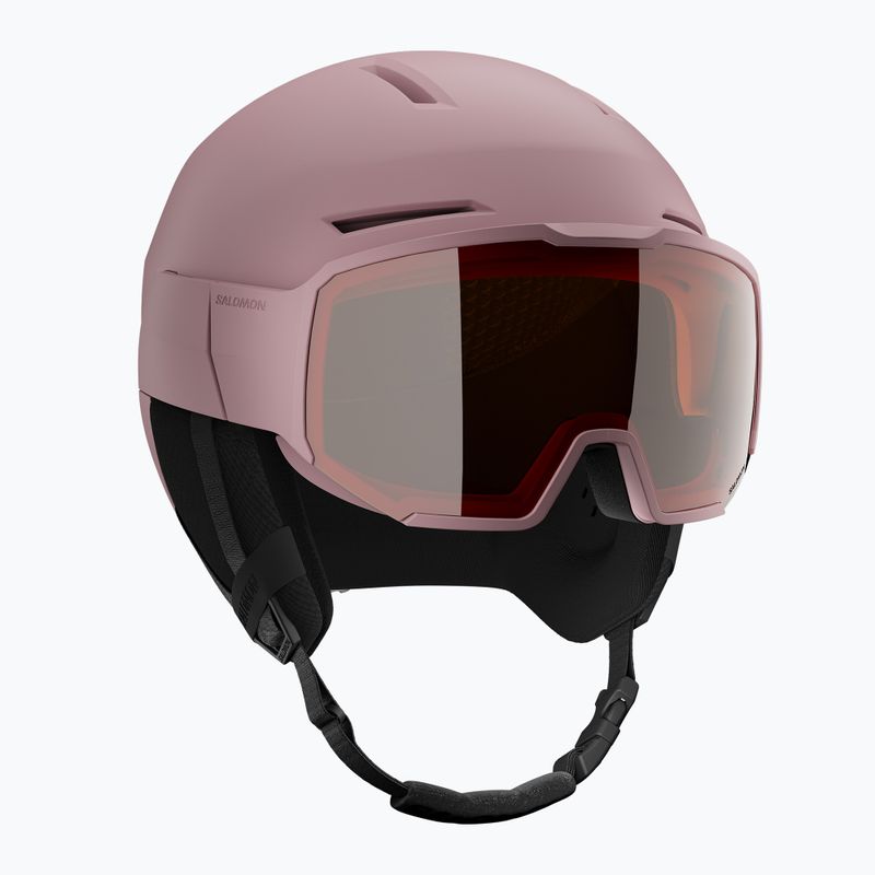 Cască de schi Salomon Osmo Dawn Pink/Flash Tonic/Orange