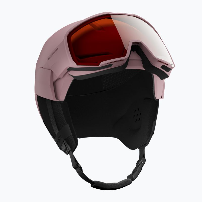 Cască de schi Salomon Osmo Dawn Pink/Flash Tonic/Orange 2