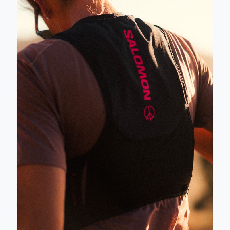 Vestă de alergare Salomon S/Lab Sense 6 Courtney Edition black/rose taupe 9