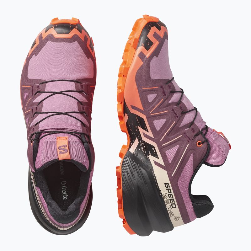 Încălțăminte de alergare pentru femei Salomon Speedcross 6 GTX dusky orchid/huckleberry 4